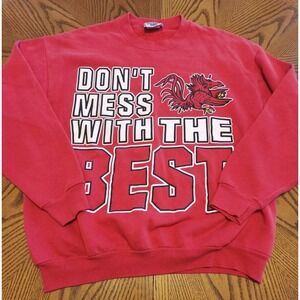Vintage Lee South Carolina Gamecocks‎ USC Red Sweatshirt Large Crewneck USA